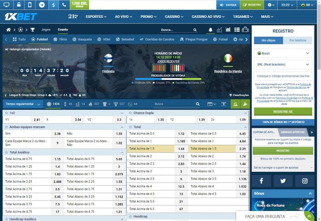 Sporting bets online